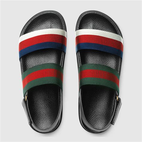 gucci men's web slide sandals|women gucci slides size 11.